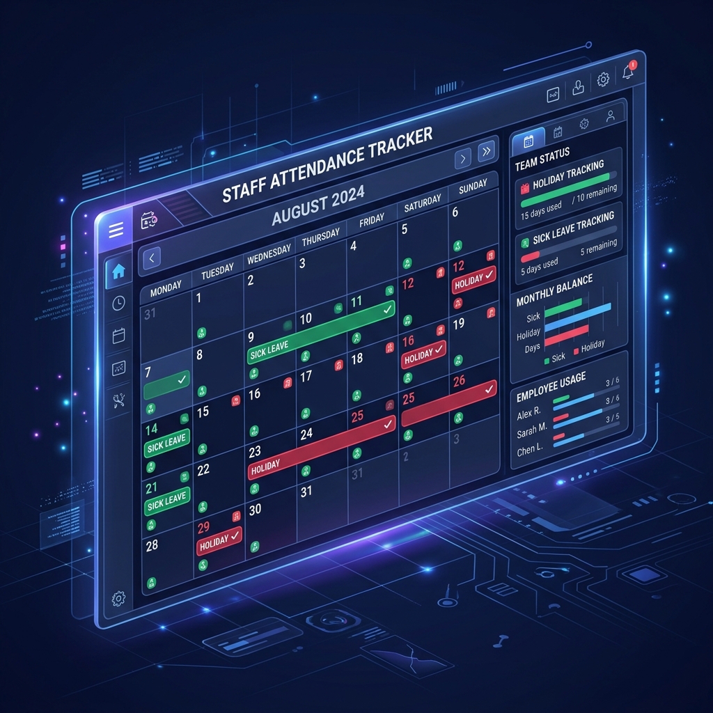 Leave Management Calendar